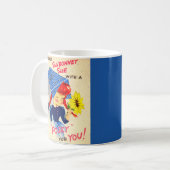 Mug Sunbonnet Sue 1940 a un posy pour vous (Devant gauche)