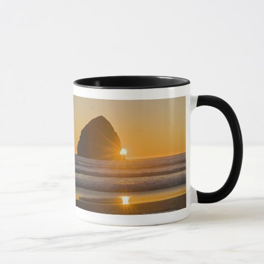Mug Sunburst Et Haystack Rock Au Cap Kiwanda (Droite)