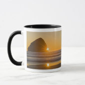 Mug Sunburst Et Haystack Rock Au Cap Kiwanda (Gauche)
