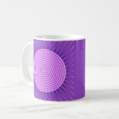 Mug Sunburst géométrique moderne - Amethyst Purple (Devant gauche)