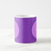 Mug Sunburst géométrique moderne - Amethyst Purple (Centre)