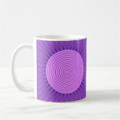 Mug Sunburst géométrique moderne - Amethyst Purple (Gauche)