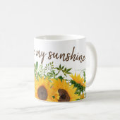 Mug Sunflower avec toi est ma citation Sunshine (Devant droit)