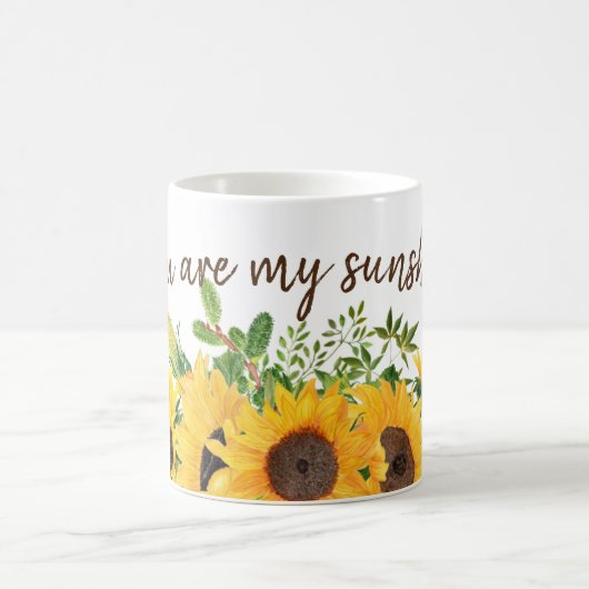 Mug Sunflower avec toi est ma citation Sunshine (Centre)