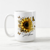 Mug Sunflower Be the Sunshine Quote | (Gauche)