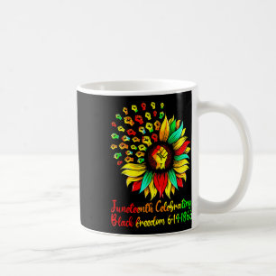 Mug Sunflower Black Freedom 19 juin 1865 Junetdix Af