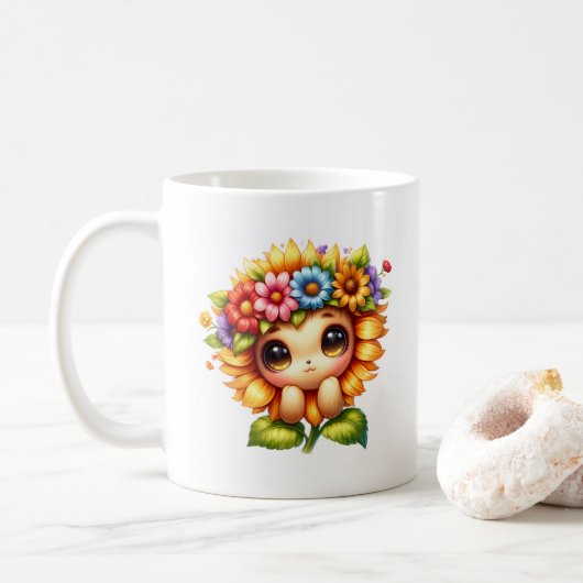 Mug Sunflower Cutie (Avec donut)