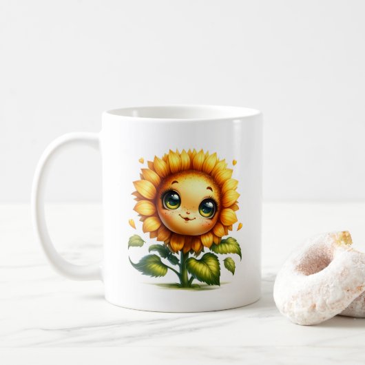 Mug Sunflower Cutie (Avec donut)