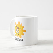 Mug Sunflower Drôle Soleil Et Fleur Pun (Devant gauche)