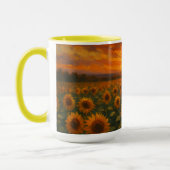 Mug Sunflower Field Sunset (Gauche)