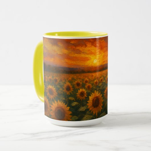 Mug Sunflower Field Sunset (Devant gauche)