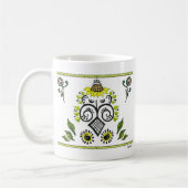 Mug Sunflower Folk Motif par Alexandra Cook (Gauche)
