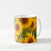 Mug Sunflower jaune (Devant droit)