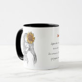 Mug Sunflower Joy pour septembre Anniversaires (Devant gauche)