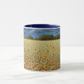 Mug Sunflower Meadow and Sky Art Muup Cup (Centre)