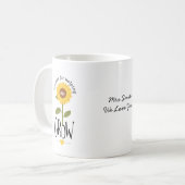 Mug Sunflower merci de m'aider à devenir professeur (Devant gauche)