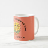 Mug Sunflower merci de m'aider à devenir professeur (Devant droit)