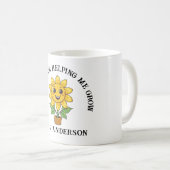Mug Sunflower merci de m'aider à devenir professeur (Devant droit)