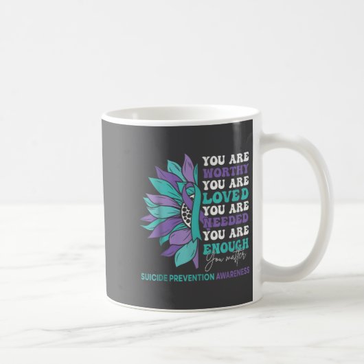 Mug Sunflower Motivational Suprt Suicide Prevention Aw (Droite)