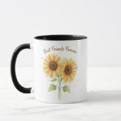 Mug Sunflowers Best Friends Forever Photo Keepsake (Gauche)