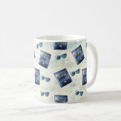Mug Sunglasses Travel Blue Passport (Devant droit)