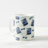 Mug Sunglasses Travel Blue Passport (Devant gauche)