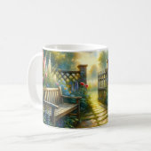 Mug Sunlit Garden Pathway Gate Scene (Devant gauche)