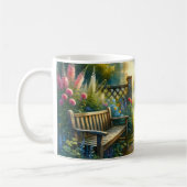 Mug Sunlit Garden Pathway Gate Scene (Gauche)