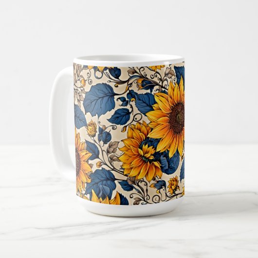 Mug Sunlit Splendor : Motif Sunflower (Devant gauche)