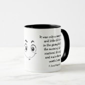 Mug Sunny Smile Poème Inspirationnel F. Scott Fitzgera (Devant droit)