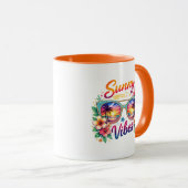 Mug Sunny Vibes Tropical Sunset Sunglasses Two-Tone  (Devant droit)