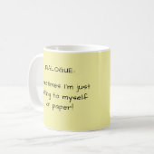 Mug Sunny Yellow Writer's Pun Auteur Cadeau (Devant gauche)