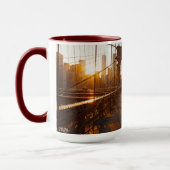 Mug Sunrise du pont Brooklyn de New York (Gauche)