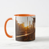 Mug Sunrise du pont Brooklyn de New York (Gauche)