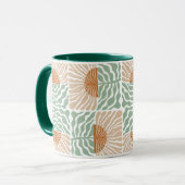 Mug Sunrise Glory Abstrait Floral (Devant gauche)