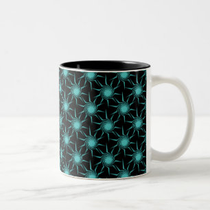 Mug Suns Swirling, Turquoise Lumineux