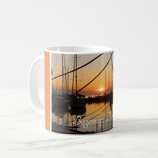 Mug Sunset Bagenkop Harbour, Langeland, Danemark (Devant gauche)