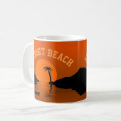 Mug Sunset Beach Art Tropical Orange (Devant gauche)