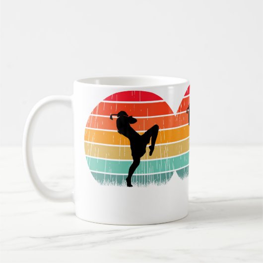 Mug Sunset Boxing Fighter Kick Muay Thai Lover (Gauche)