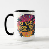 Mug Sunset & Confetti Committee | Halloween Gifts (Gauche)