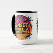 Mug Sunset & Confetti Committee | Halloween Gifts (Devant gauche)