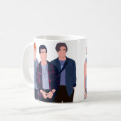 Mug Sunset Curve garçons minimaliste (Devant gauche)