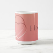 Mug Sunset Gradient Heart Custom Door Sign (Centre)