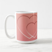 Mug Sunset Gradient Heart Custom Door Sign (Gauche)