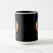 Mug Sunset Hound votre message texte (Centre)