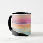 Mug Sunset Lake Pink Blue Art (Devant gauche)