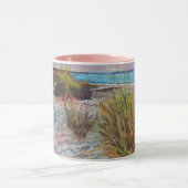 Mug Sunset Pink Florida Beach Art (Centre)