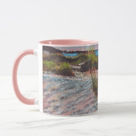 Mug Sunset Pink Florida Beach Art (Gauche)