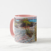 Mug Sunset Pink Florida Beach Art (Devant gauche)