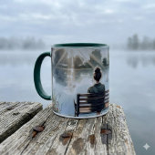 Mug Sunset Reflections Lake Scene